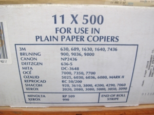 LOT TO INCLUDE: LARGE QUANTITY OF MISC. PAPER ROLLS AND PRODUCTS. LOADING & HANDLING FEE $15-4192